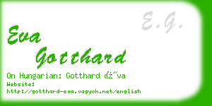 eva gotthard business card